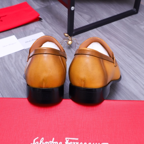 Replica Salvatore Ferragamo Leather Shoes For Men #1173489 $82.00 USD for Wholesale