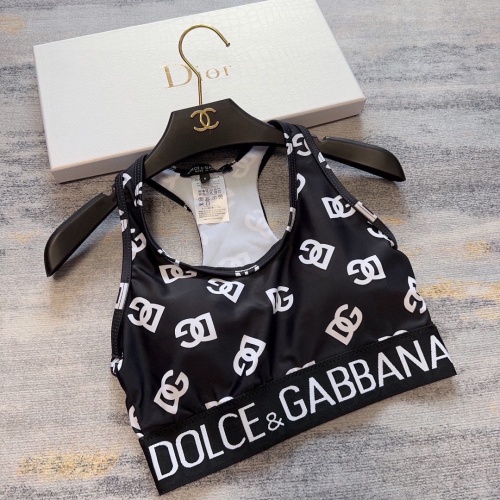 Replica Dolce & Gabbana D&G Yoga Tracksuits Sleeveless For Women #1173604 $72.00 USD for Wholesale