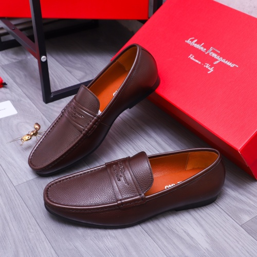 Salvatore Ferragamo Leather Shoes For Men #1173674 $72.00 USD, Wholesale Replica Salvatore Ferragamo Leather Shoes