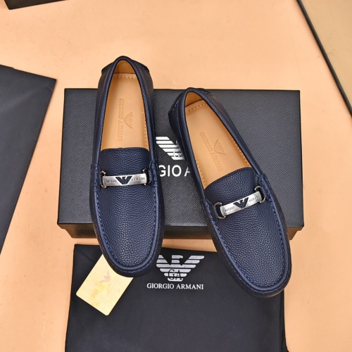 Armani Leather Shoes For Men #1173682 $80.00 USD, Wholesale Replica Armani Leather Shoes