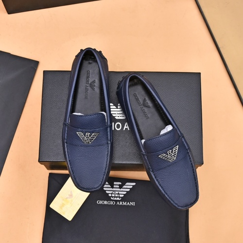 Armani Leather Shoes For Men #1173685 $80.00 USD, Wholesale Replica Armani Leather Shoes
