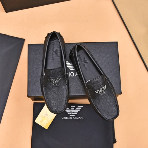 Armani Leather Shoes For Men #1173686 $80.00 USD, Wholesale Replica Armani Leather Shoes