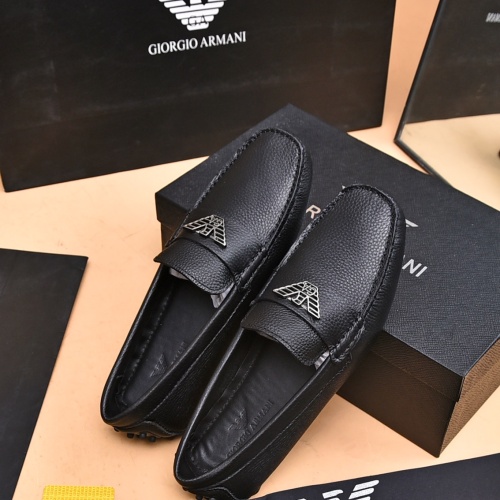 Replica Armani Leather Shoes For Men #1173686 $80.00 USD for Wholesale