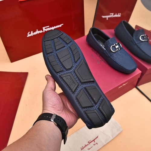 Replica Salvatore Ferragamo Leather Shoes For Men #1174102 $80.00 USD for Wholesale