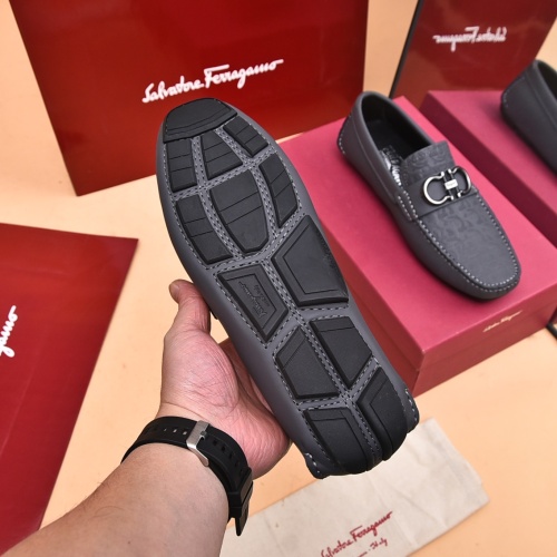 Replica Salvatore Ferragamo Leather Shoes For Men #1174103 $80.00 USD for Wholesale