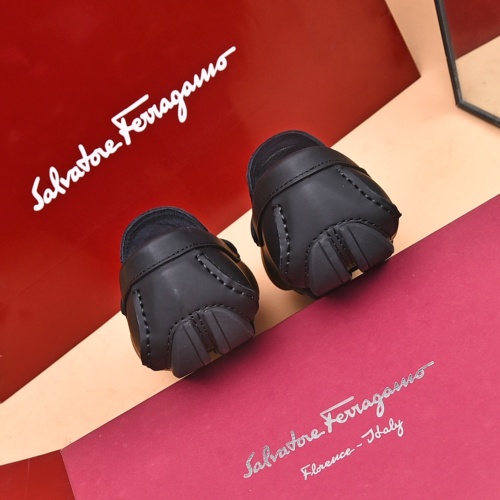 Replica Salvatore Ferragamo Leather Shoes For Men #1174105 $80.00 USD for Wholesale