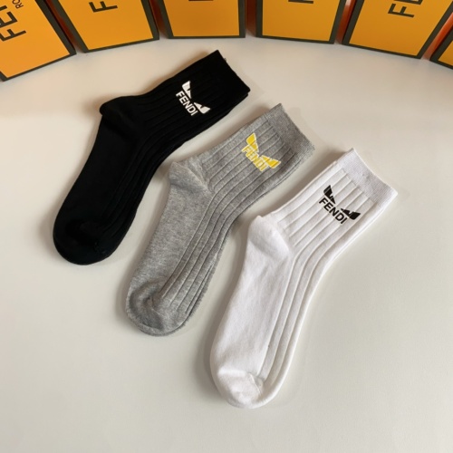 Replica Fendi Socks #1174123 $32.00 USD for Wholesale