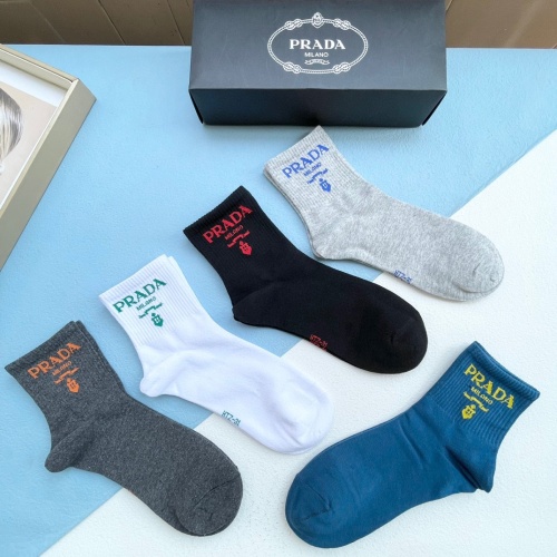 Replica Prada Socks #1174134 $29.00 USD for Wholesale