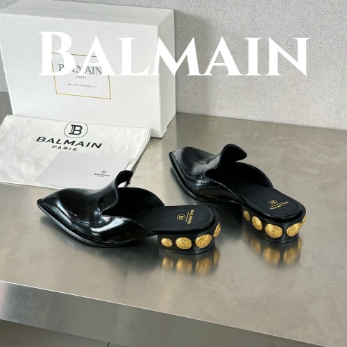 Replica Balmain Slippers For Women #1174285 $118.00 USD for Wholesale