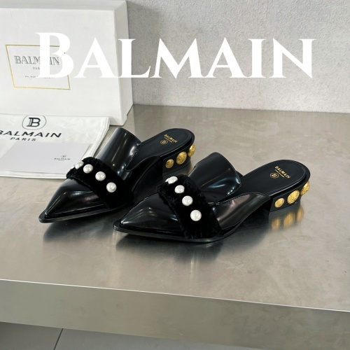 Balmain Slippers For Women #1174292 $130.00 USD, Wholesale Replica Balmain Slippers