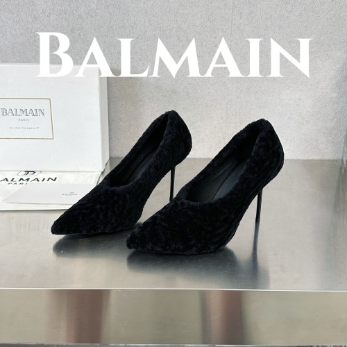 Balmain High-Heeled Shoes For Women #1174335 $132.00 USD, Wholesale Replica Balmain High-Heeled Shoes