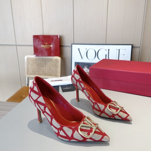 Replica Valentino High-Heeled Shoes For Women #1174371 $96.00 USD for Wholesale