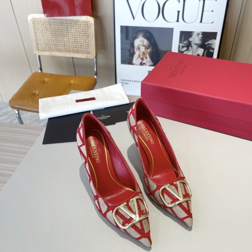 Replica Valentino High-Heeled Shoes For Women #1174371 $96.00 USD for Wholesale