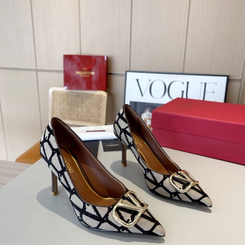 Replica Valentino High-Heeled Shoes For Women #1174372 $96.00 USD for Wholesale