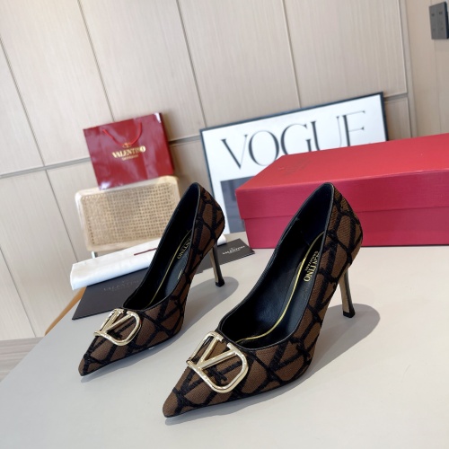 Valentino High-Heeled Shoes For Women #1174375 $96.00 USD, Wholesale Replica Valentino High-Heeled Shoes