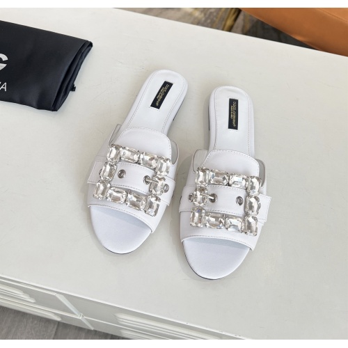 Replica Dolce & Gabbana D&G Slippers For Women #1174388 $85.00 USD for Wholesale