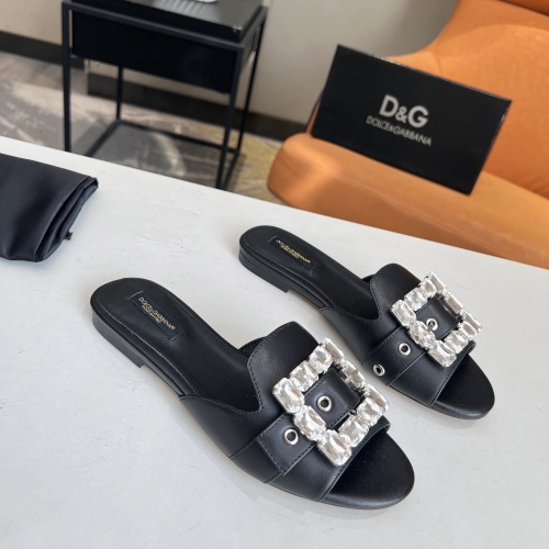 Replica Dolce & Gabbana D&G Slippers For Women #1174401 $85.00 USD for Wholesale
