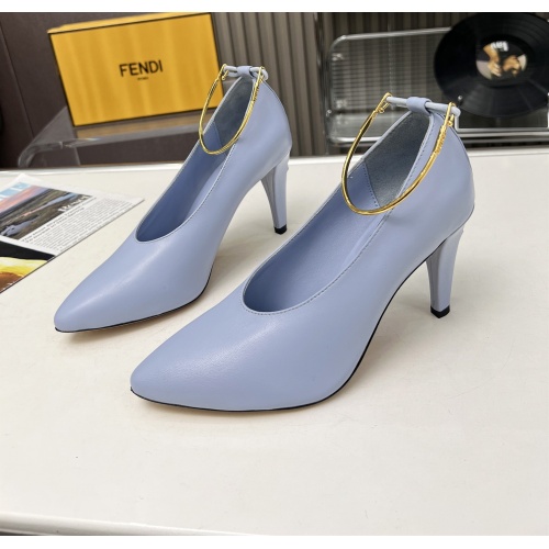 Fendi High-Heeled Shoes For Women #1174414 $98.00 USD, Wholesale Replica Fendi High-Heeled Shoes