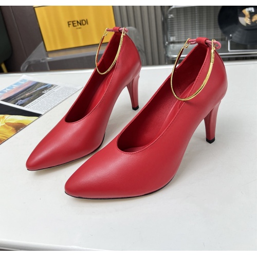 Fendi High-Heeled Shoes For Women #1174415 $98.00 USD, Wholesale Replica Fendi High-Heeled Shoes