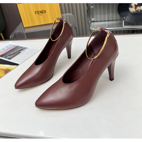 Fendi High-Heeled Shoes For Women #1174416 $98.00 USD, Wholesale Replica Fendi High-Heeled Shoes