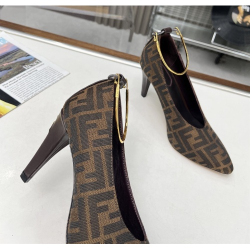 Replica Fendi High-Heeled Shoes For Women #1174423 $98.00 USD for Wholesale