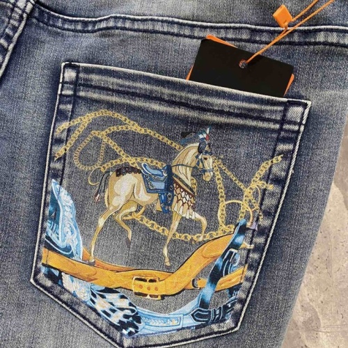 Replica Hermes Jeans For Men #1174502 $56.00 USD for Wholesale
