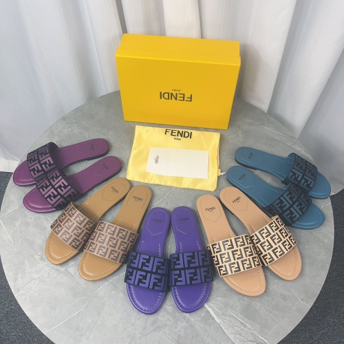 Replica Fendi Slippers For Women #1174550 $80.00 USD for Wholesale