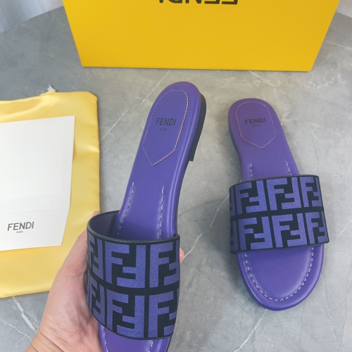 Replica Fendi Slippers For Women #1174557 $80.00 USD for Wholesale