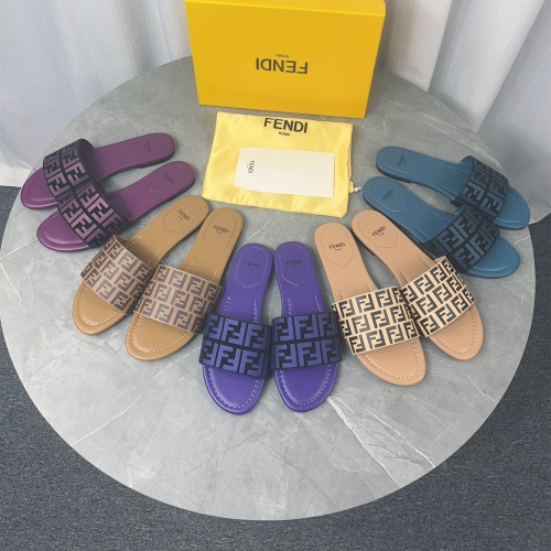 Replica Fendi Slippers For Women #1174558 $80.00 USD for Wholesale