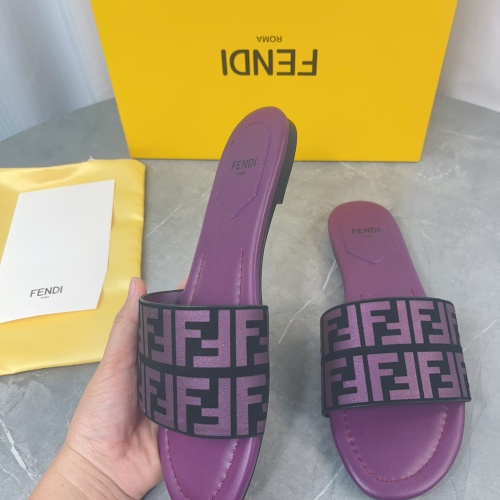 Replica Fendi Slippers For Women #1174558 $80.00 USD for Wholesale
