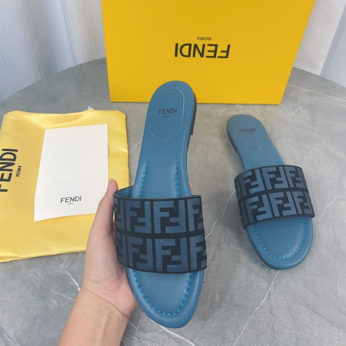 Replica Fendi Slippers For Women #1174559 $80.00 USD for Wholesale