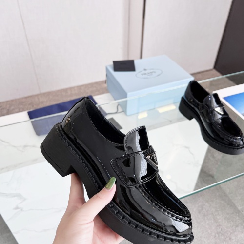 Replica Prada Leather Shoes For Women #1174693 $98.00 USD for Wholesale
