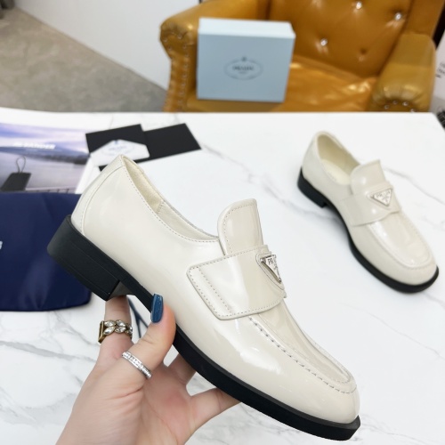 Replica Prada Leather Shoes For Women #1174697 $102.00 USD for Wholesale