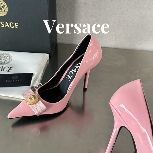 Replica Versace High-Heeled Shoes For Women #1174796 $118.00 USD for Wholesale