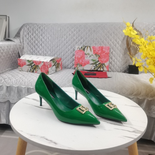 Dolce &amp; Gabbana D&amp;G High-Heeled Shoes For Women #1174805 $130.00 USD, Wholesale Replica Dolce &amp; Gabbana D&amp;G High-Heeled Shoes