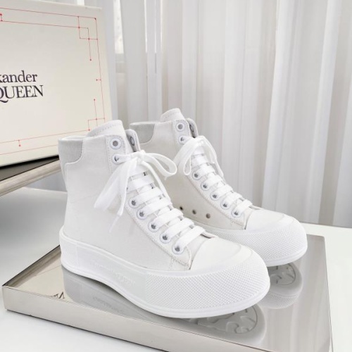 Alexander McQueen High Tops Shoes For Men #1174895 $98.00 USD, Wholesale Replica Alexander McQueen High Tops Shoes
