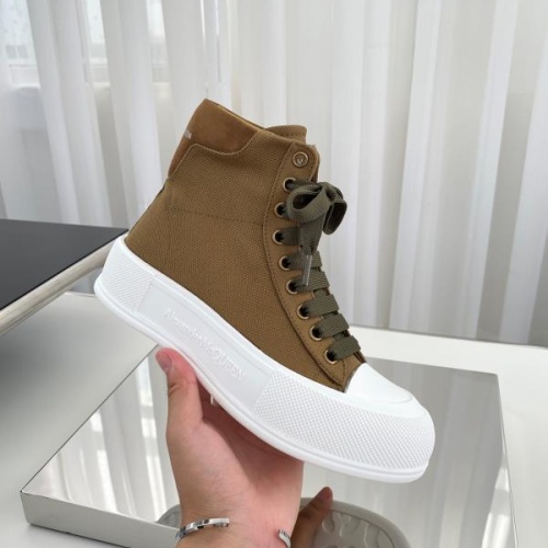 Replica Alexander McQueen High Tops Shoes For Women #1174896 $96.00 USD for Wholesale