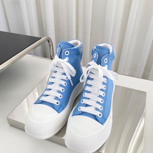 Replica Alexander McQueen High Tops Shoes For Women #1174898 $96.00 USD for Wholesale