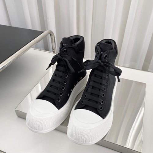 Replica Alexander McQueen High Tops Shoes For Women #1174902 $96.00 USD for Wholesale
