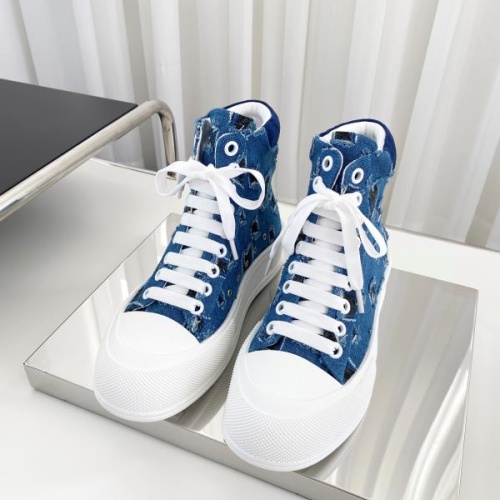 Replica Alexander McQueen High Tops Shoes For Men #1174909 $98.00 USD for Wholesale