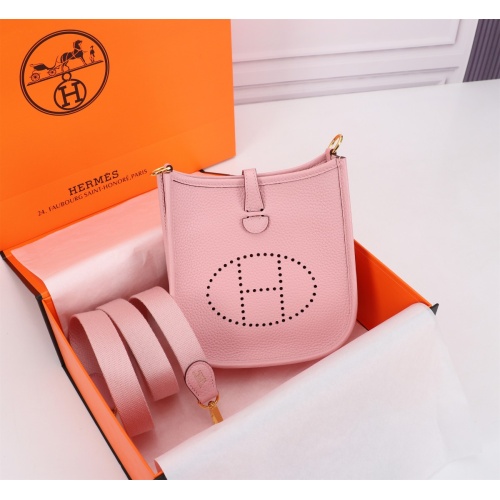 Hermes AAA Quality Messenger Bags In Gold For Women #1174963 $165.00 USD, Wholesale Replica Hermes AAA Quality Messenger Bags