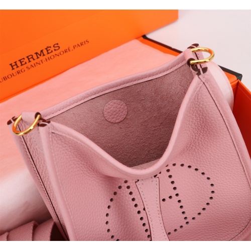 Replica Hermes AAA Quality Messenger Bags In Gold For Women #1174963 $165.00 USD for Wholesale