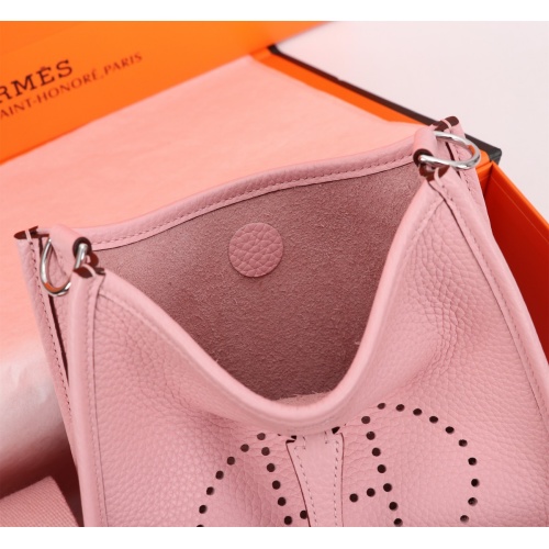 Replica Hermes AAA Quality Messenger Bags In Silver For Women #1174964 $155.00 USD for Wholesale