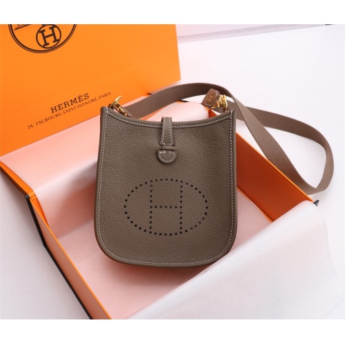 Hermes AAA Quality Messenger Bags In Gold For Women #1174981 $165.00 USD, Wholesale Replica Hermes AAA Quality Messenger Bags