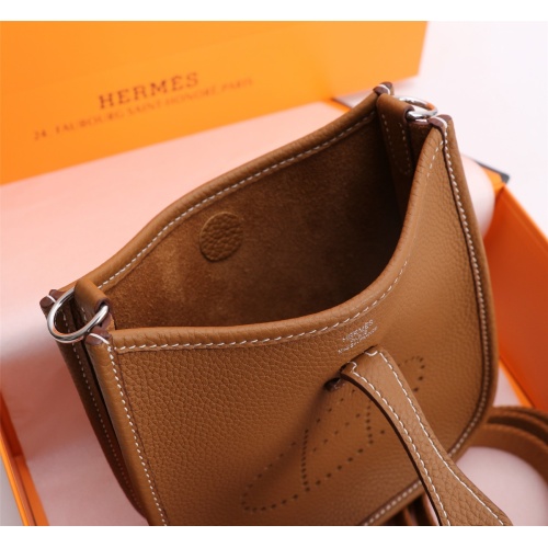 Replica Hermes AAA Quality Messenger Bags In Silver For Women #1174984 $155.00 USD for Wholesale