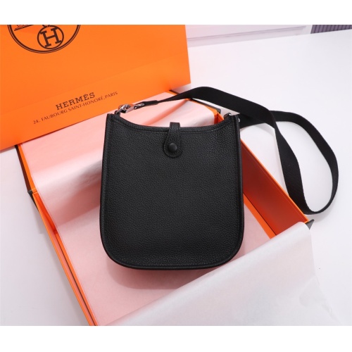 Replica Hermes AAA Quality Messenger Bags In Silver For Women #1174986 $155.00 USD for Wholesale