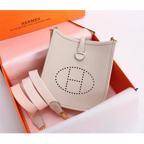 Replica Hermes AAA Quality Messenger Bags In Gold For Women #1174987 $165.00 USD for Wholesale