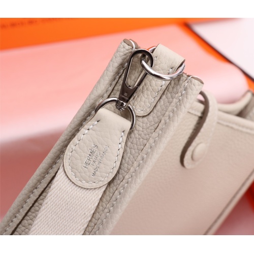 Replica Hermes AAA Quality Messenger Bags In Silver For Women #1174988 $155.00 USD for Wholesale