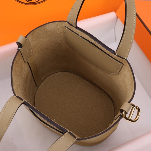 Replica Hermes AAA Quality Handbags In Gold For Women #1175115 $240.00 USD for Wholesale