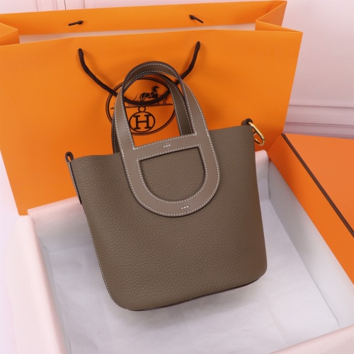 Hermes AAA Quality Handbags In Gold For Women #1175117 $240.00 USD, Wholesale Replica Hermes AAA Quality Handbags
